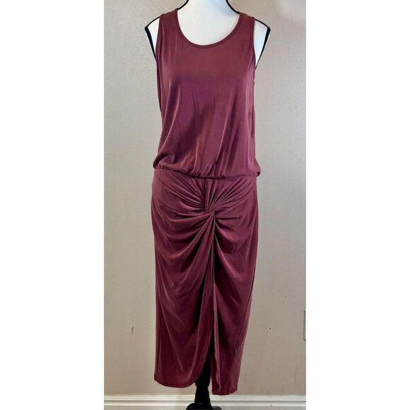 Allison Joy Evereve Ruched Tank Midi Women's Dress XS - Picture 1 of 8